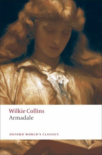 Book cover of "Armadale" with a painting of a woman in gold tones.