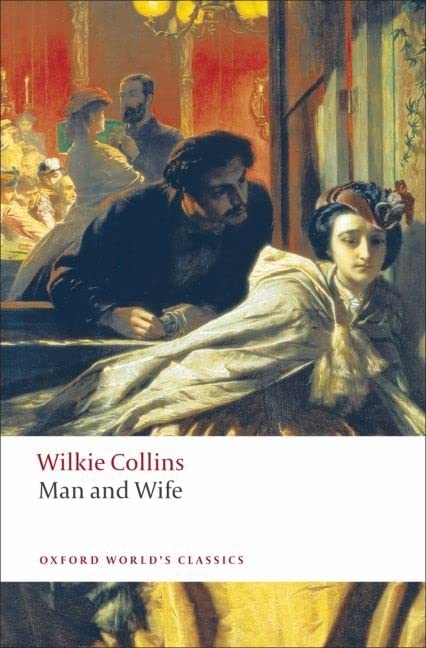 Book cover: painting of a couple in Victorian attire, title "Man and Wife".