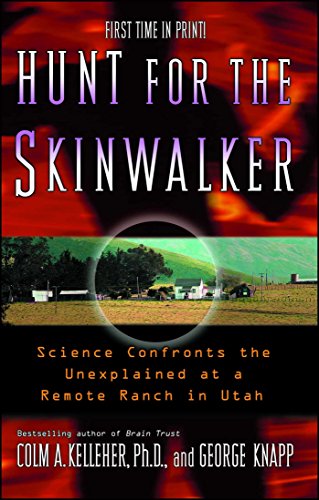 Book cover: "Hunt For The Skinwalker" with a rural landscape scene.