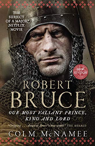 Book cover featuring a portrait of Robert Bruce in medieval armor.