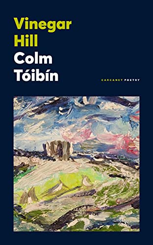 Book cover: "Vinegar Hill" by Colm Tóibín with abstract seascape painting.