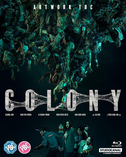 Blu-ray cover for "Colony" featuring a dystopian scene and cast members.