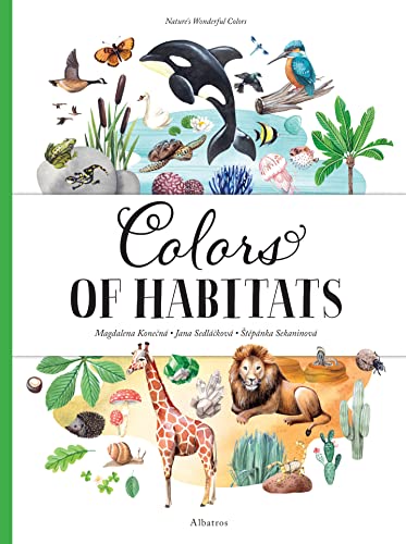 Book cover featuring watercolor illustrations of diverse animals and plants.