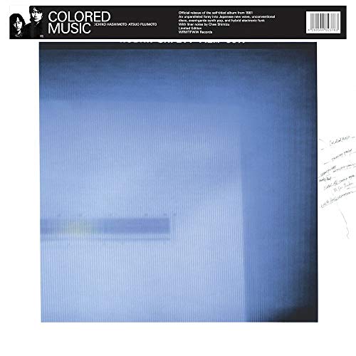 CD cover for “Coloured Music” featuring a blurred blue abstract image.