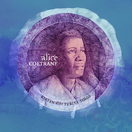 Album cover featuring a portrait of Alice Coltrane, with text details.