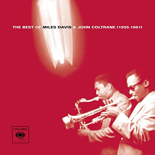 CD cover featuring Miles Davis and John Coltrane playing instruments.