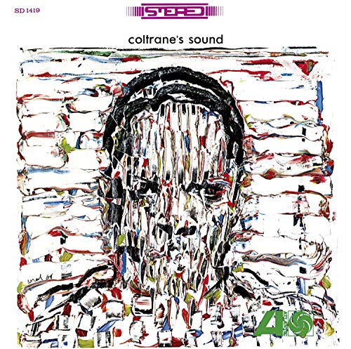 Album cover for John Coltrane’s “Coltrane’s Sound” with abstract portrait.
