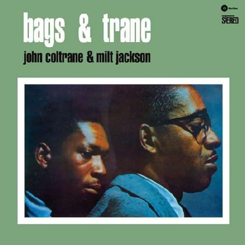 Album cover for “Bags & Trane” featuring portraits of John Coltrane and Milt Jackson.
