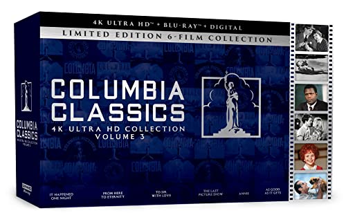 Columbia Classics 3 Blu-ray box set with film stills and logo.