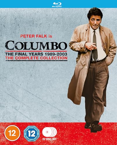 Columbo Blu-ray cover featuring Peter Falk in a trench coat.