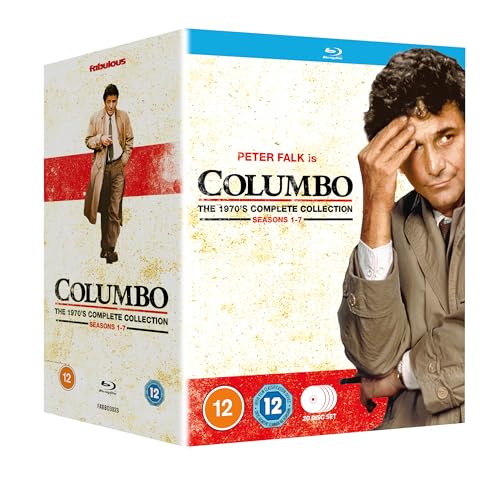 Columbo: The Complete Series Blu-ray box set featuring Peter Falk on the cover.