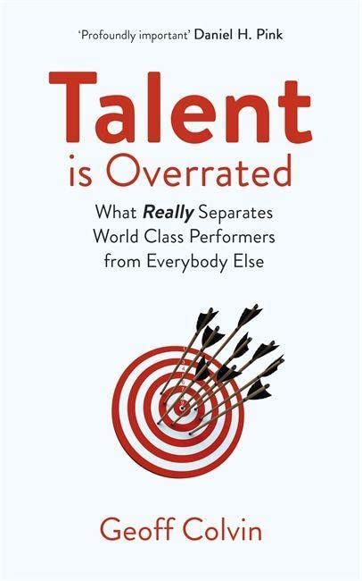 Book cover for Talent is Overrated with a target and arrows illustration.