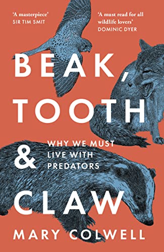 Book cover featuring illustrations of a hawk, fox, and badger.