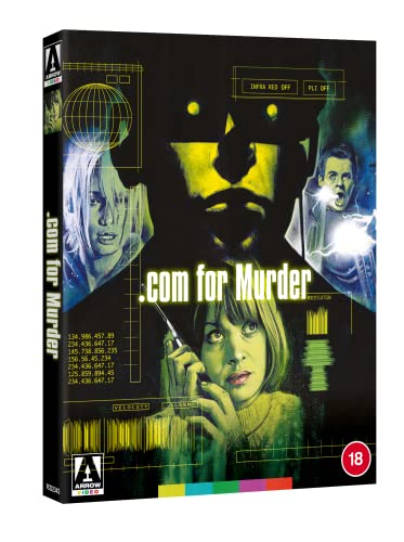 Blu-ray cover for ".com for Murder" featuring shadowy figures and distressed people.