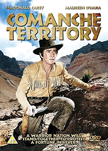 Comanche Territory" DVD cover featuring a cowboy with a hat and rifle.
