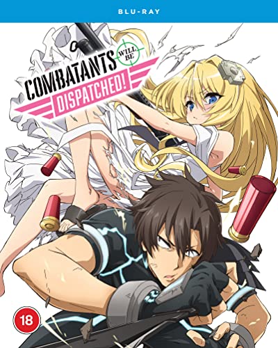 Anime cover art featuring a blonde girl and a man with falling shell casings.
