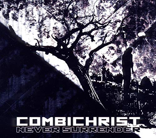 Combichrist album cover: dark, stark tree silhouette against a smoky background.
