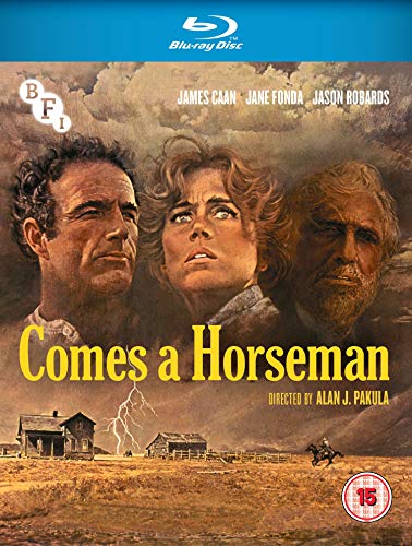 Blu-ray cover art featuring James Caan, Jane Fonda, and Jason Robards in a western landscape.