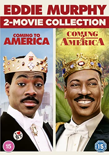 Eddie Murphy 2-movie collection DVD cover featuring Coming to America and Coming 2 America.