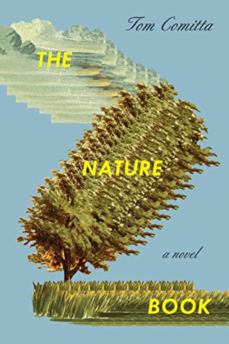 Book cover with layered images of mountains, a tree, and grass.