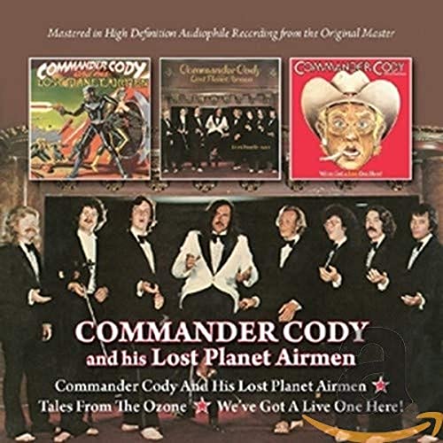 CD cover featuring Commander Cody, band members, and album artwork.