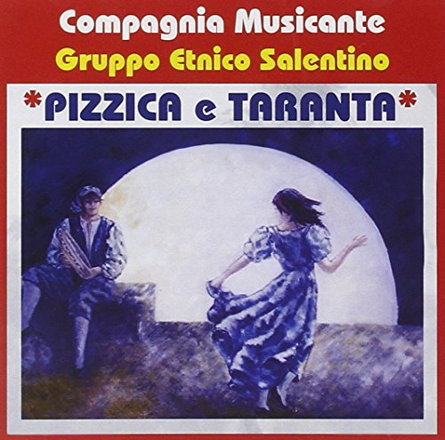 CD cover for "Pizzica E Taranta" featuring dancers under a moon.