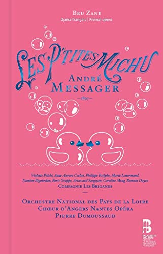 CD cover for "Les P'tites Michu" opera, featuring cartoon chicks and bubbles.