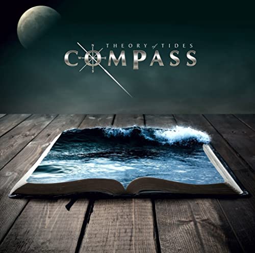 CD cover for Compass’ “Theory of Tides” with ocean and compass imagery.