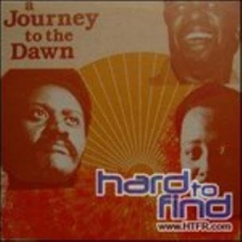 Vinyl record cover featuring portraits of three men and sunburst graphics.