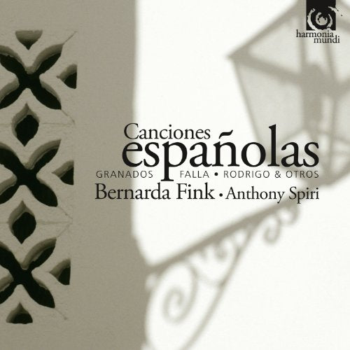 CD cover for "Canciones Españolas" by Bernarda Fink, featuring architectural shadows.