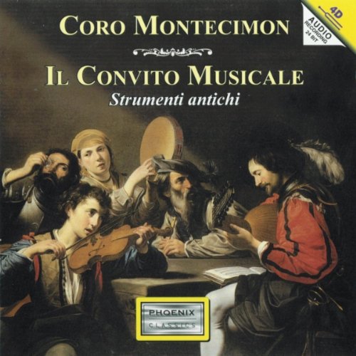 CD cover: Renaissance musicians playing instruments in a dimly lit room.