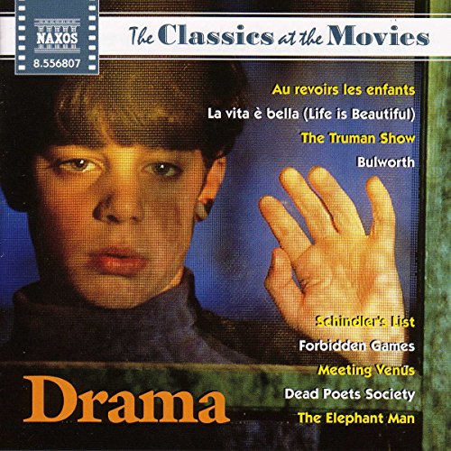 CD cover for "Drama" featuring a young boy and film titles.