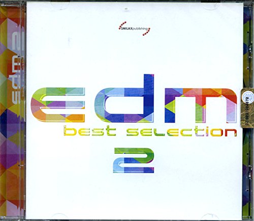CD case with colorful "EDM Best Selection 2" text and logo.