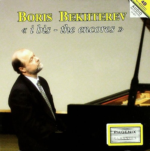 CD cover: pianist Boris Bekhterev at a grand piano.