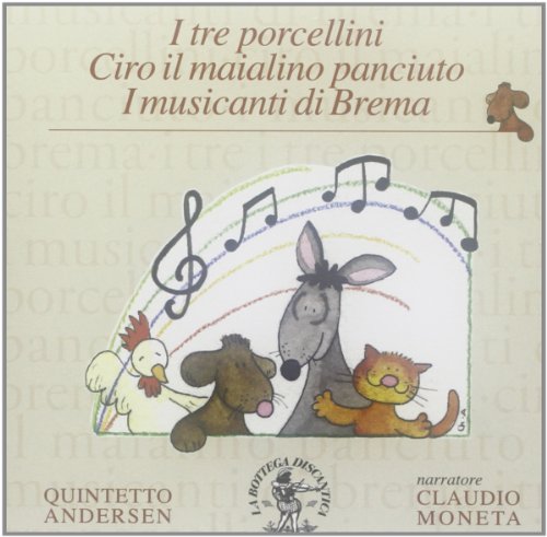 CD cover featuring fairytale animal musicians with musical notes.