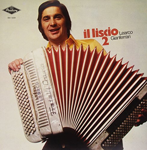 Vinyl record of “Il Liscio Vol.2” compilation, black cover with Italian text.