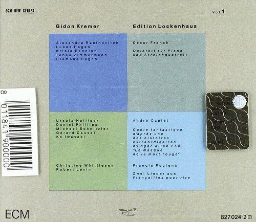 CD cover for “Compilation - Kremer Gidon” with blue and green blocks.