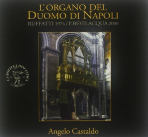 CD cover featuring a baroque pipe organ inside Naples Cathedral.