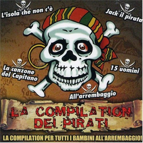 CD cover with a cartoon skull and crossbones, pirate theme.