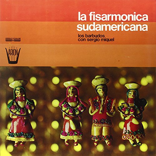 Vinyl record cover featuring four small, colorful ceramic figurines.