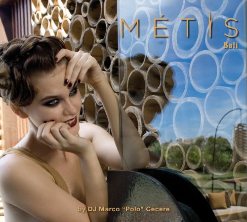 CD cover featuring a woman and patterned wall with “Metis Bali” text.