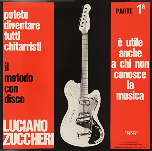 Record album cover featuring a white electric guitar against a black background.