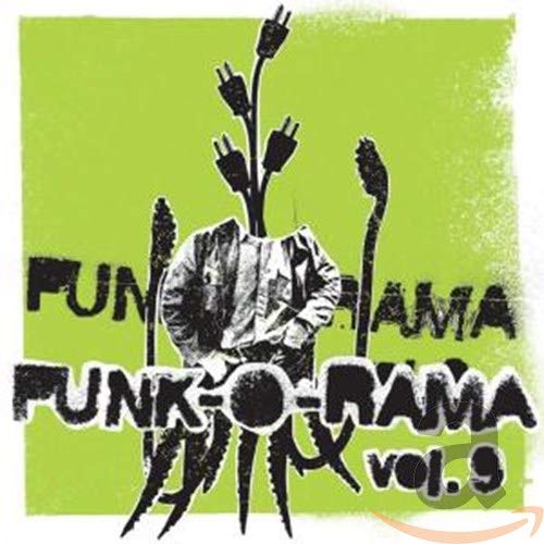 CD cover for "Punk-O-Rama Vol. 9" with abstract black plant graphic.