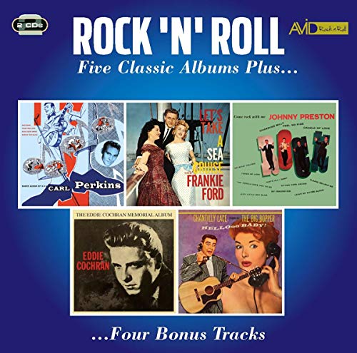 Compilation album cover featuring six classic rock 'n' roll album artworks.