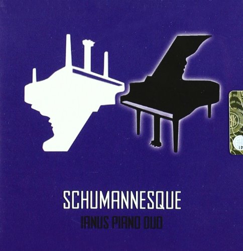 CD cover: white and black piano silhouettes on purple background.
