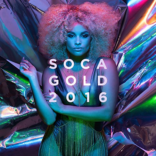 Soca Gold 2016 CD cover featuring a woman with large afro hair.