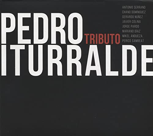 CD cover for "Tributo" to Pedro Iturralde, with artist names listed.