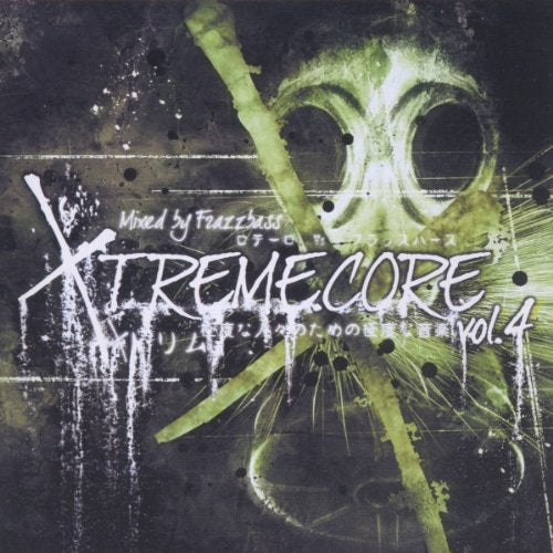 CD cover for “Xtreme.core Vol.4” featuring a gas mask graphic.