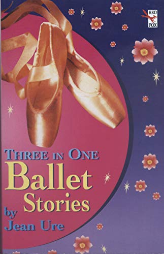 Book cover: ballet slippers and flowers on a purple background.