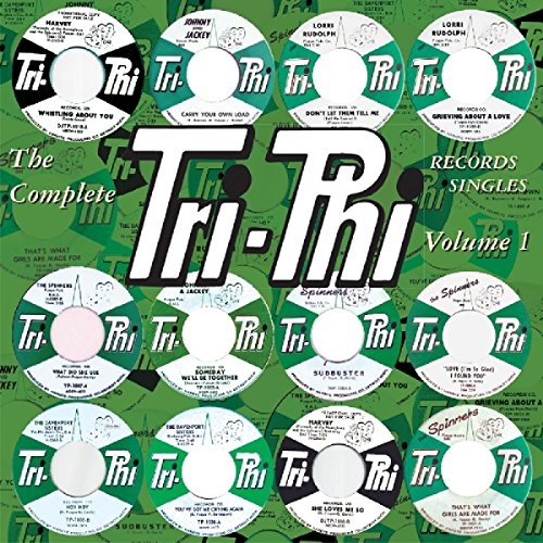 CD cover for "Complete Tri-Phi Records Vol. 1" with repeating record label design.